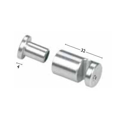 6mm rod components - Wall mount rod holder - Display Design